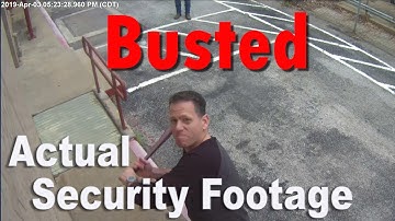 Security Camera Vandalized – (Actual Footage)