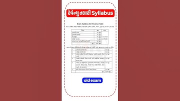 revenue talati syllabus 2025