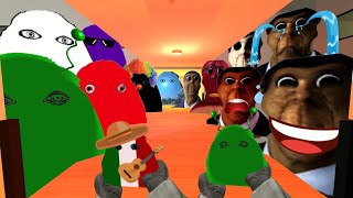 Saving Baby Alien Munci And Mexican Munci From Angry Munci Family And Obunga Family Nextbot Gmod