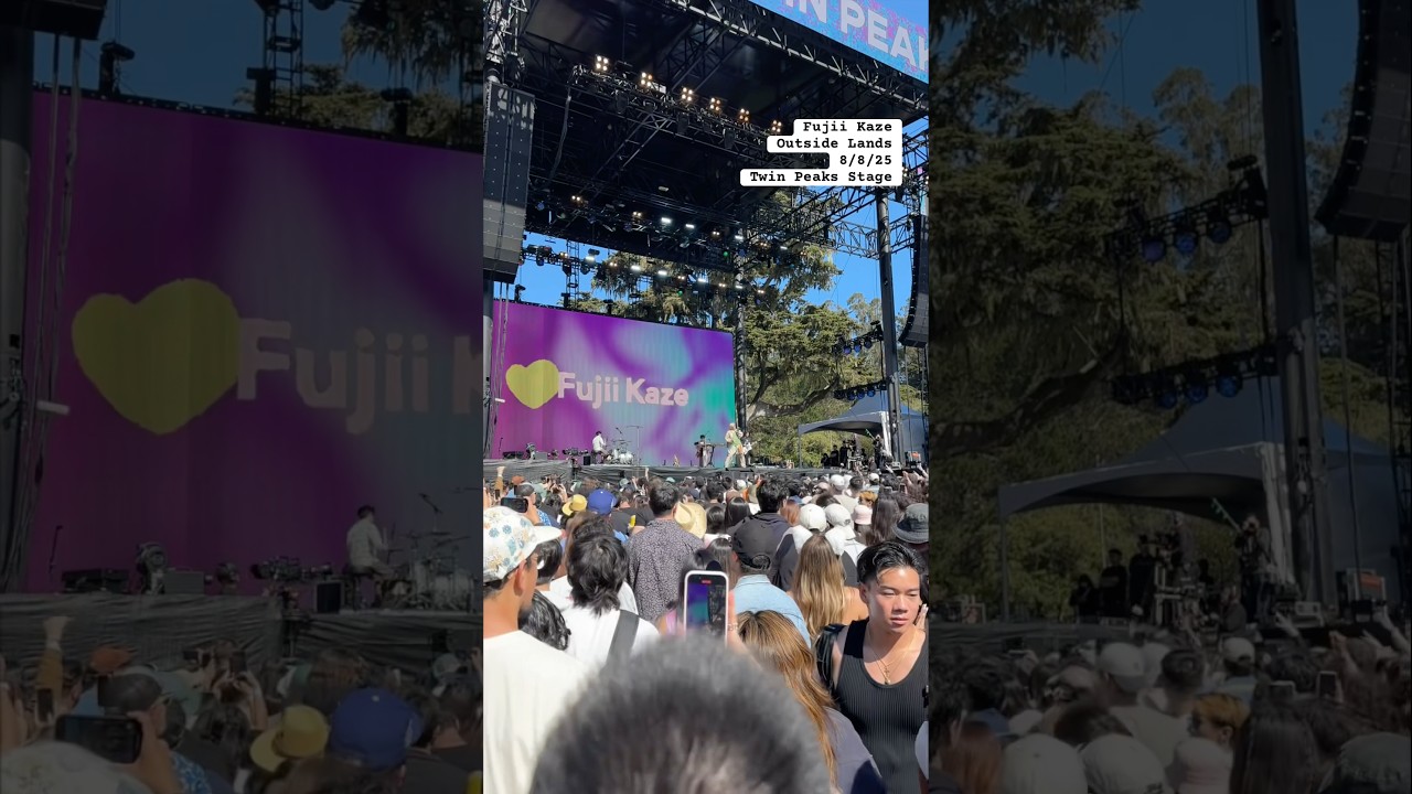 Fujii Kaze Highlights at Outside Lands 2025 🎶 