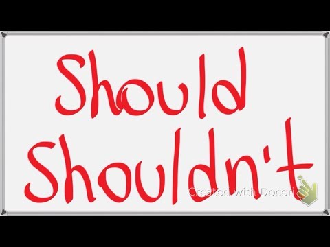 Should And Shouldn't (English)