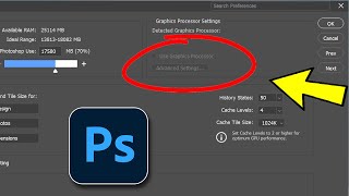Fix Photoshop Graphics Processor Not Detected | How To Solve graphics processor Settings Missing ✅