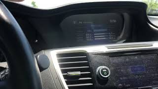 828 miles on one tank of gas Honda Accord Hybrid 2014