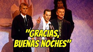 😪 Última APARICIÓN y PALABRAS de FREDDIE MERCURY en PÚBLICO