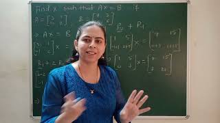 Matrix equation, identity matrix, row operations example