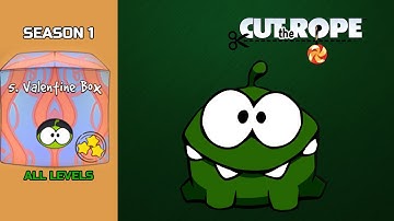 Cut The Rope - Valentine Box - Level 5-1 to 5-25 Walkthrough (3 Stars)