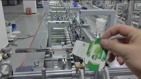 Folder gluer for straight line household cardboard mini box folding gluing