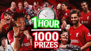 1 Hour. 1,000 Prizes | Liverpool FC's dash around the city! | Salah, van Dijk, Kearns & more!