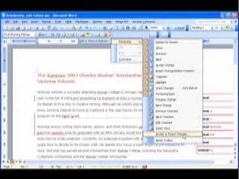 Proofreading with Track Changes - YouTube