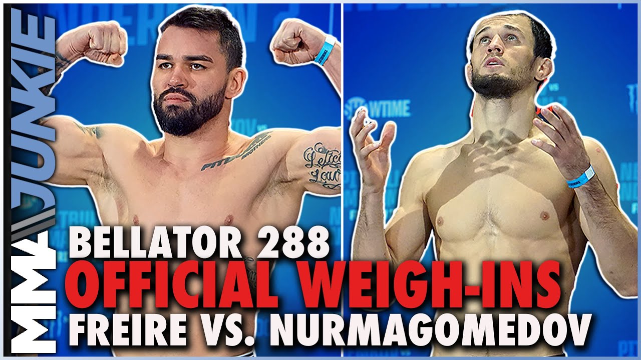 Patricky Freire, Usman Nurmagomedov on Point for Co-Main Event Bellator 288 Weigh-Ins