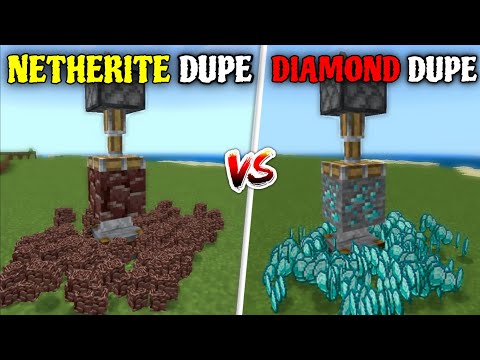 2 BEST Diamond And Netherite Duper for Minecraft 1.20 Bedrock & Pocket Edition | Easy Diamond Farm!