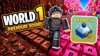 WORLD 1 Premium Sound 🔊 | +1 Speed Keyboard Escape Roblox (Full Run)