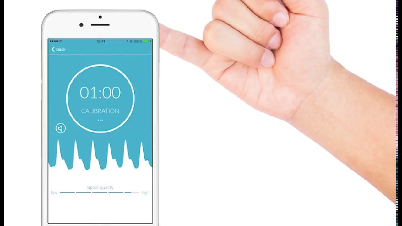 Mockup of the Preventicus Heartbeats Application