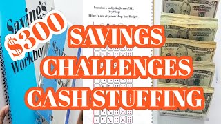 EASY SAVINGS MONEY CHALLENGES| SAVINGS CHALLENGES|CASH STUFFING $300 #savingmoney #savingschallenges