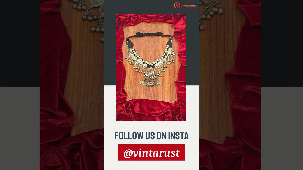 Vintage Afghan Ethnic Necklace Jewelry | DIY | Latest Party Wear Jewelry