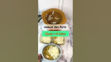 Jadwal makan dan Porsi mpasi bayi