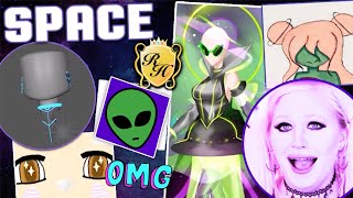 SPACE &amp; ALIEN ACCESSORY, MAKE-UP, SET IDEAS! Royale High Community Creations!