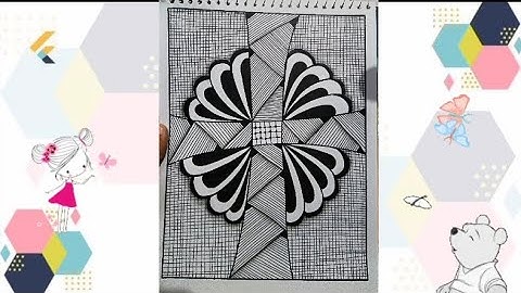 Zentangle pattern part 14| Beginners friendly| SoftLine Studio