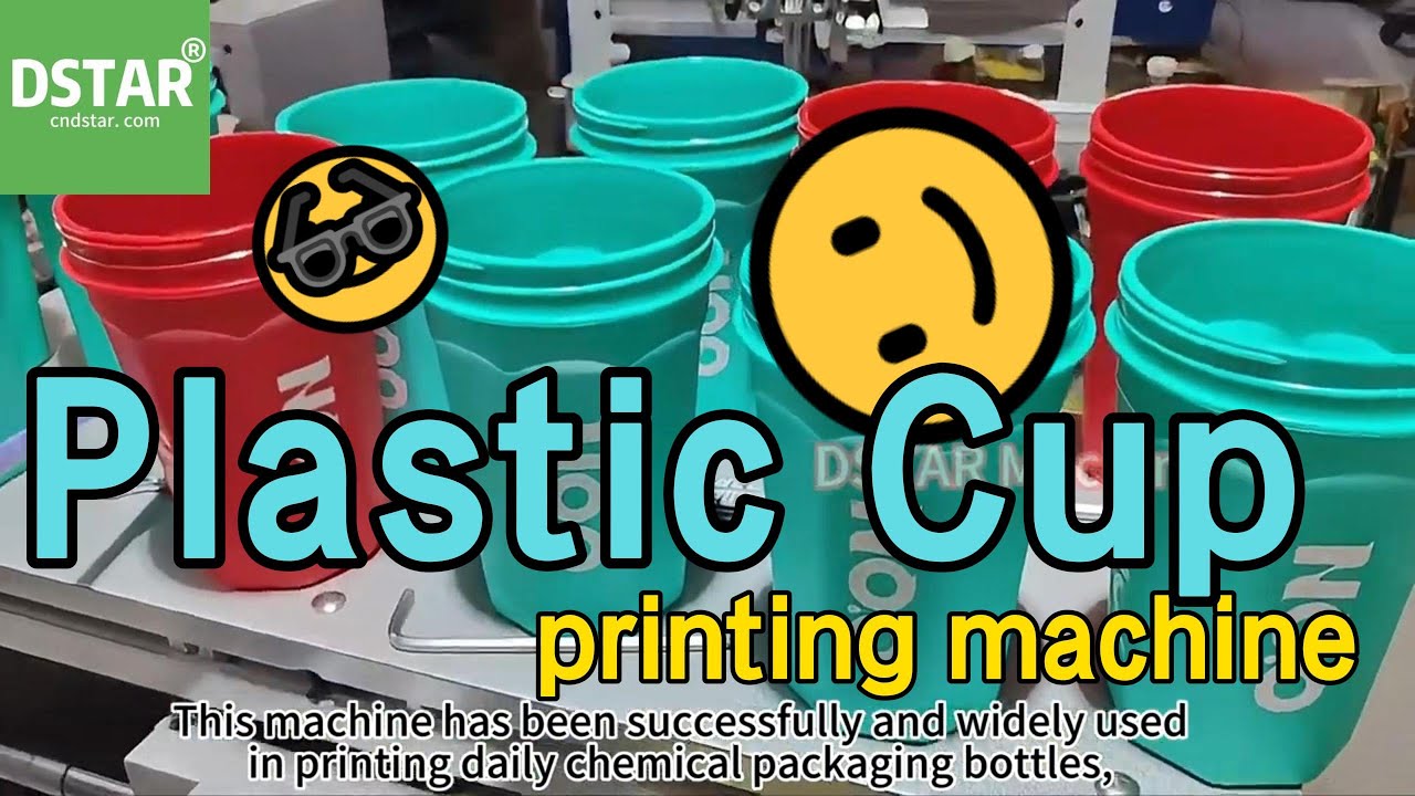 Screen Printing Machine For Plastic Cup Drinking Cup Logo Printing