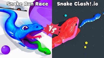 Snake Clash!.io Vs Snake Run Race - Epic Gameplay 🔥 Best(BOSS FIGHT) 🔥