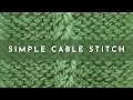 How to Knit the Simple Cable Stitch | Knitting Stitch Pattern | English Style