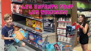 LES ENFANTS FONT LES COURSES🛒 DE LA SEMAINE😱 Vont-ils réussir ce ...