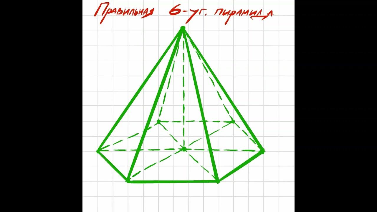 5 угольная пирамида чертеж