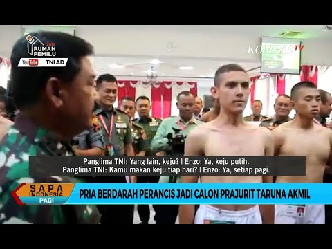 Momen Panglima TNI Ngobrol Bahasa Perancis dengan Enzo Zenz, Bule yang Lolos Akmil