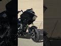 Klockwerks 6 inch Windshield on a 2023 Harley Davidson Road Glide. Ohlins Suspension +2 Fork Tubes