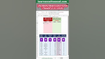 Excel Pro Trick: Use FILTER Function to Get values from Specific Multiple Non Adjacent Columns