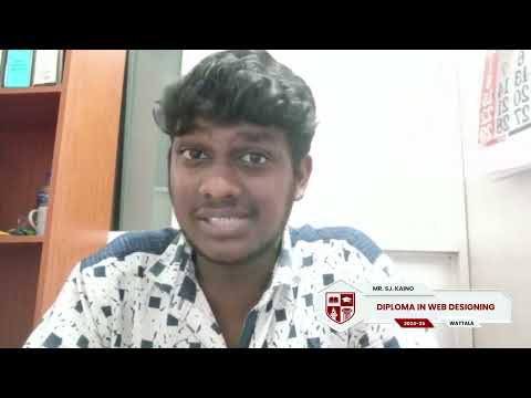 Hear from Our Student! | Diploma in Web Designing | Mr. SJ. Kaino
