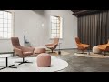 It welcomes you with a hug, whenever you want - WING TIP lounge chair by Lapalma