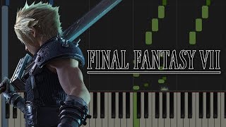 Video thumbnail of "Final Fantasy VII Theme | Piano Tutorial"