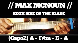 BOTH SIDE OF THE BLADE // MAX MCNOUN // SIMPLE EASY INTRO TUTORIAL GUITAR CHORDS