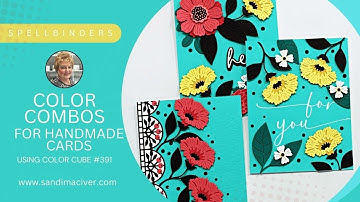 Color Combos For Handmade Cards #1 | with Vivid Expressions Collection from Spellbinders