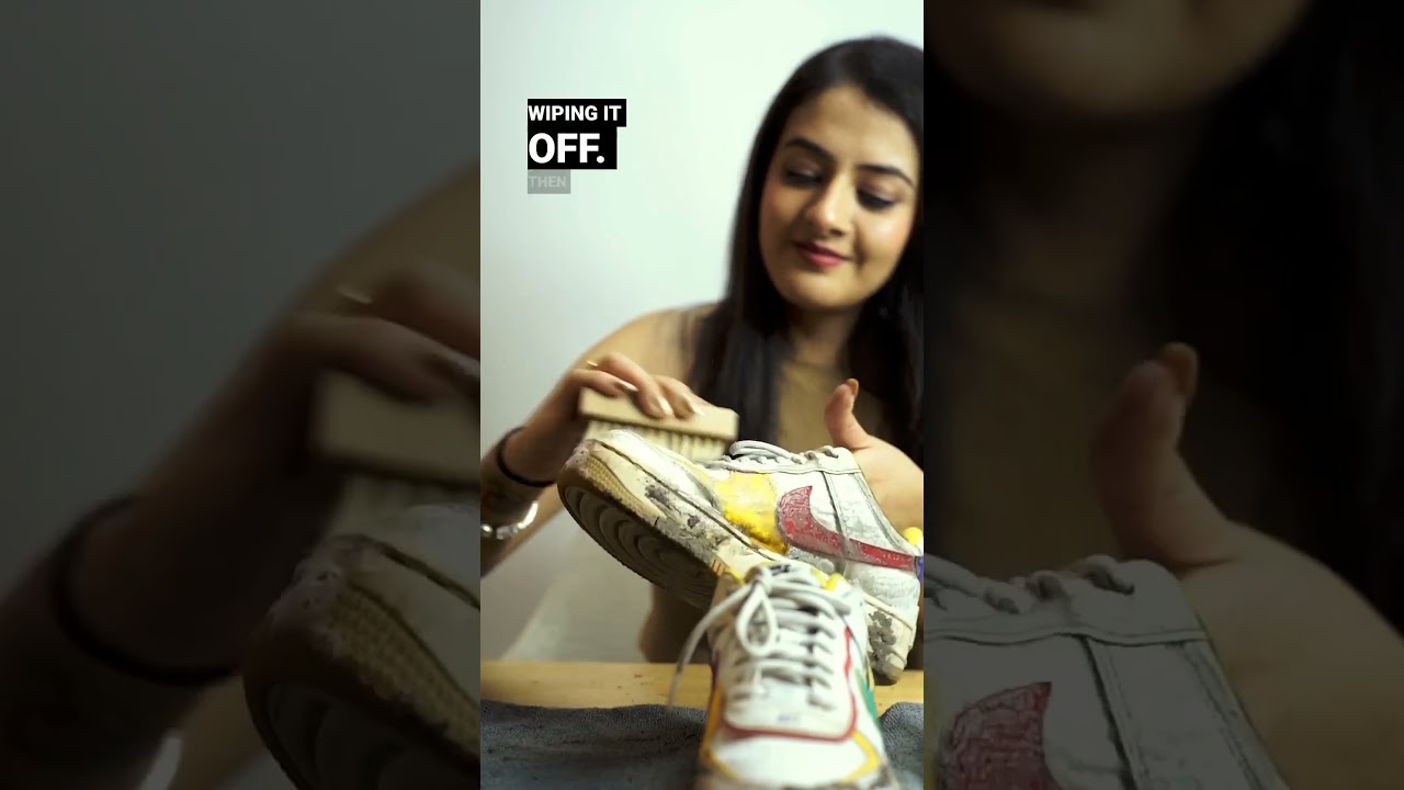 Чистка кроссовок с помощью SHOEGR 