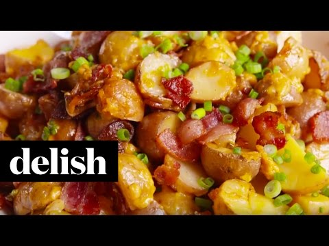 Loaded Slow-Cooker Potatoes | Delish