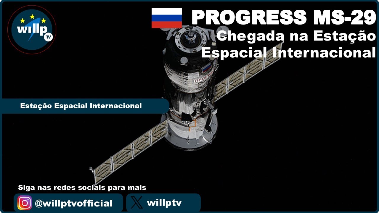 Progress MS-29 docked in the ISS (11/23/2024) - YouTube