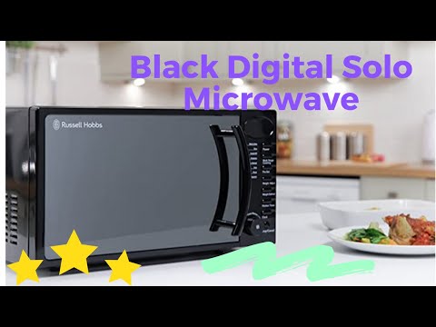 🥣Russell Hobbs RHM1714B UK 17 Litre 700 W Black Digital Solo Microwave Auto Cook Menus