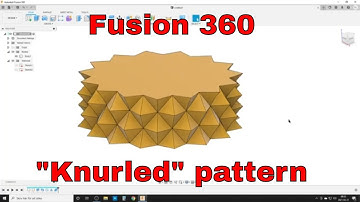 Knurled Part - Fusion 360 - Parametric "flawed" workflow