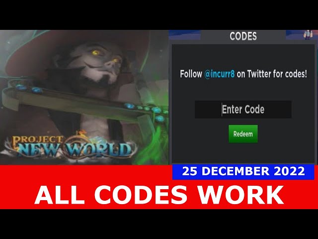 NEW CODES* [TREMOR] Project New World ROBLOX