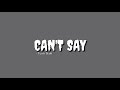 Can&#39;t Say - Travis Scott || lyrics