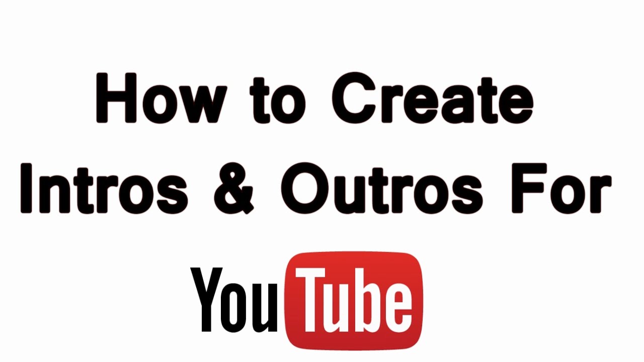 How to Create Intro for Youtube Videos Tutorial [Easy and Simple] Free ...