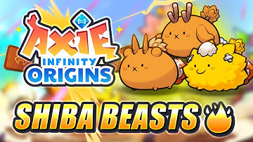 TOP 1 AXIE ORIGINS SHIBA BEASTS TEAM | HOW TO GET FURY WITH SHIBA AXIE INFINITY ORIGINS SEASON 1