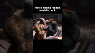 Kratos showing no mercy to the book reader - God of War Shorts gaming godofwar shorts viral ps5