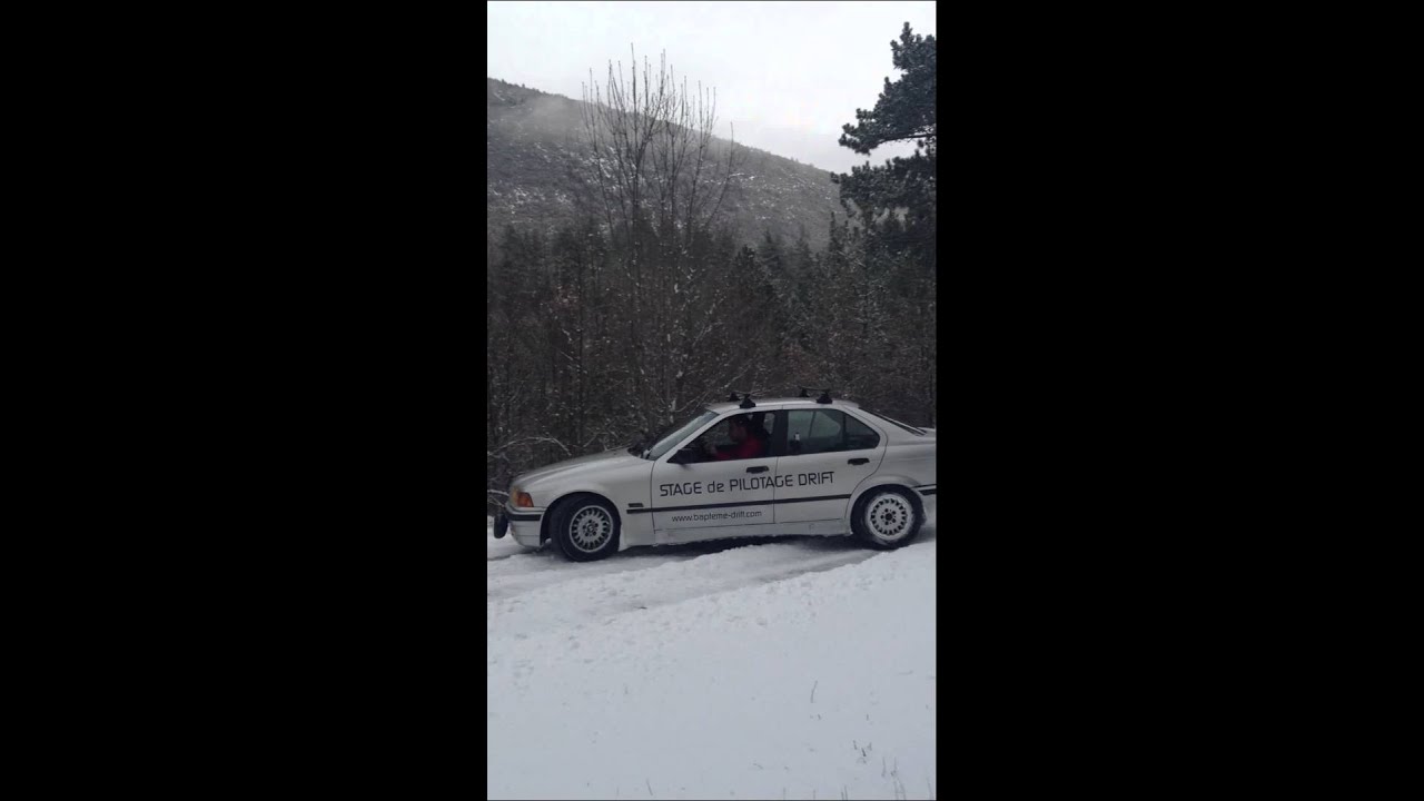 Axel Francois Drift Dans La Neige à La Montagne De Lure Col Fermé En 325i Vidéo N5