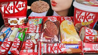 ASMR KITKAT PARTY (ALL VARIANT) KITKAT ICE CREAM, KITKAT CHOCOLATE, KITKAT BITES, CHUNKY MILO 🍫