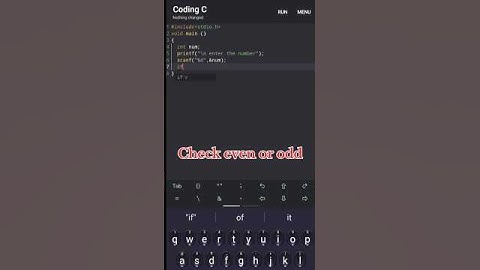 Check ❤ even or odd #coding #programming #viral video
