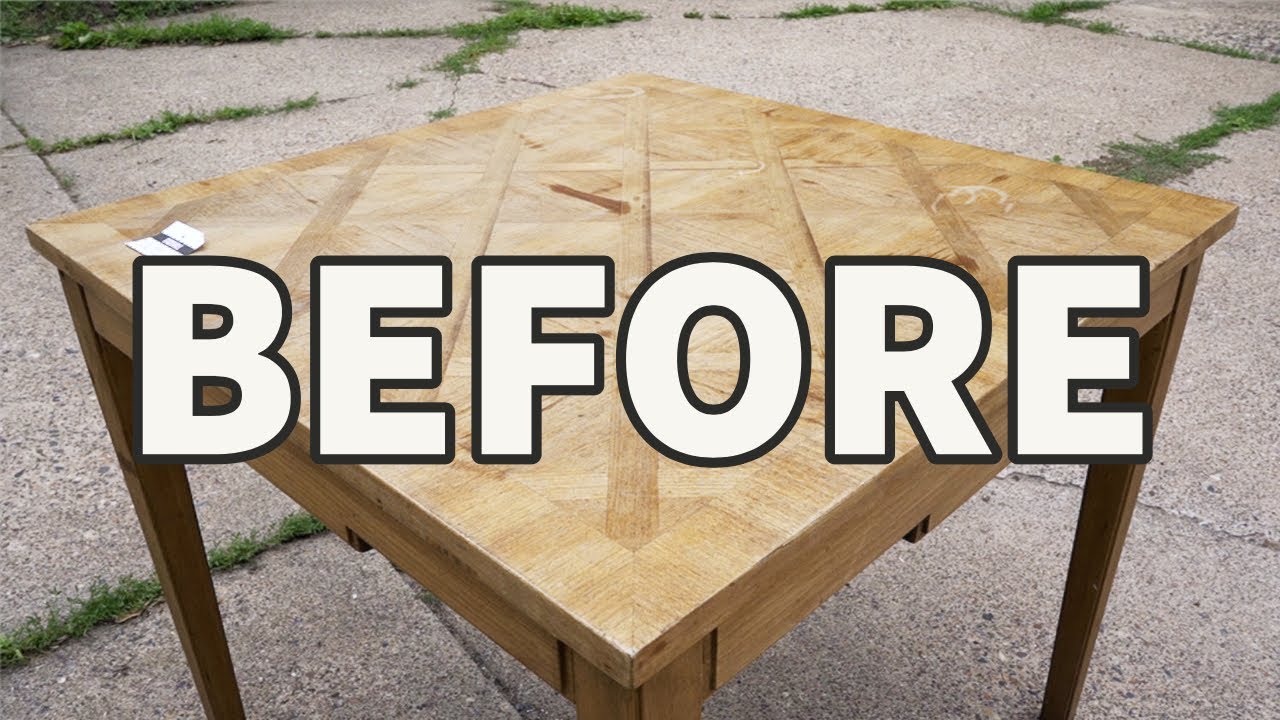 Thrift Store Rescue #23 | Refinishing And Repairing a Thrift Store Table |  Furniture Restoration - YouTube
