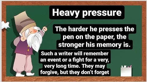 module no.handwriting pressure graphology